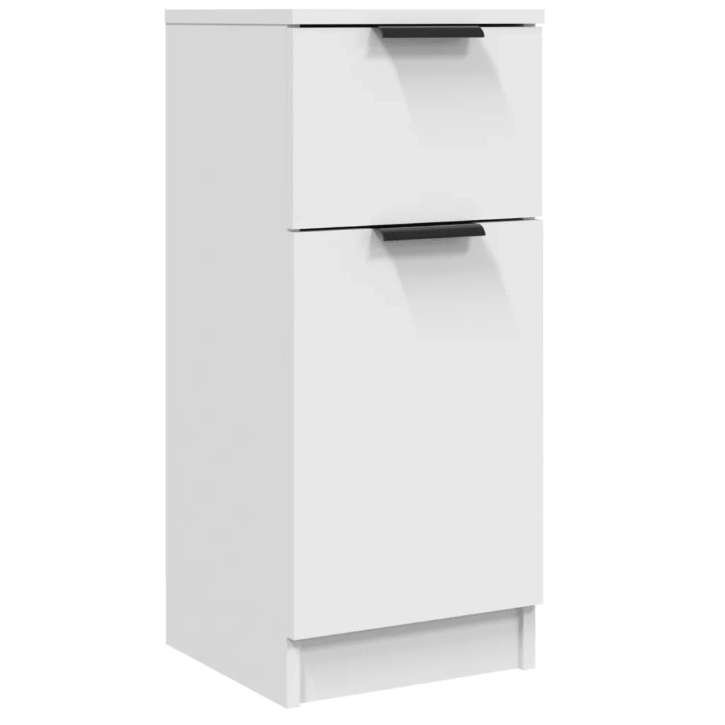 Credenze 2 pz Bianche 30x30x70 cm in Legno Multistrato 811116