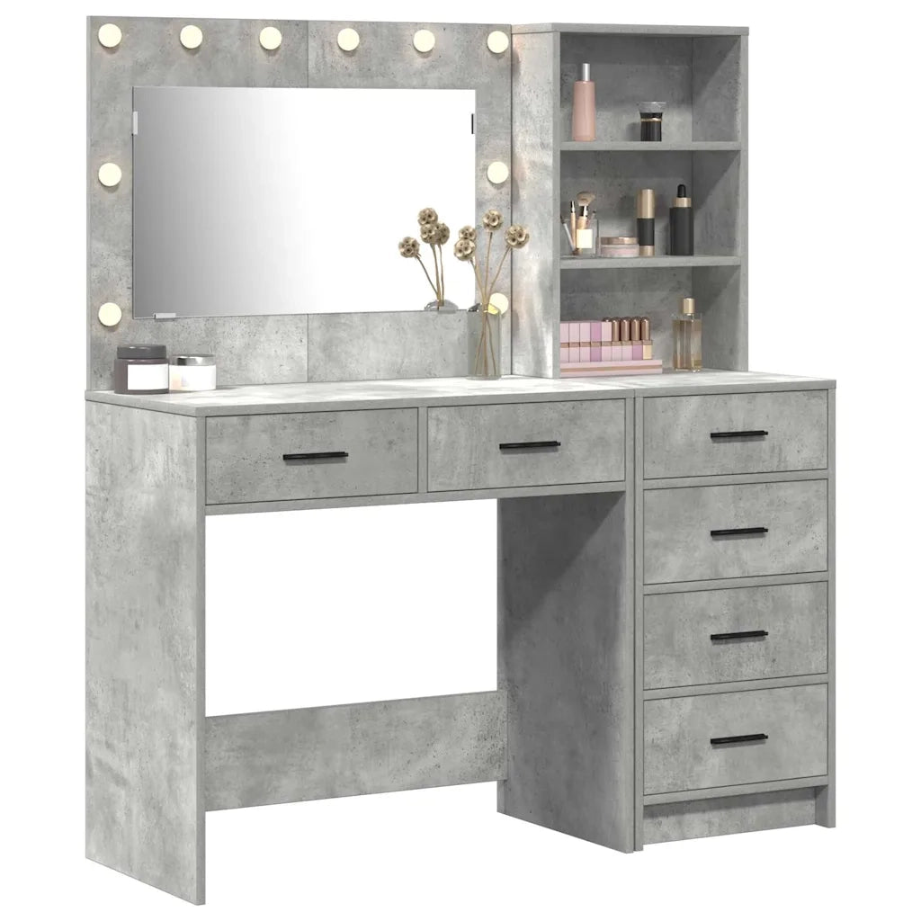 Tavolo da Trucco Grigio 78.5 x 41 x 135 cm Legno multistrato 3334194