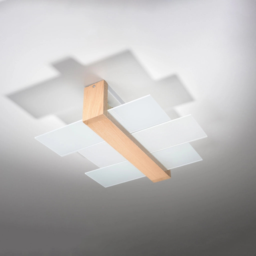 Lampada da parete moderna scandinava a soffitto FENIKS Peach Puff 2x15W LED
