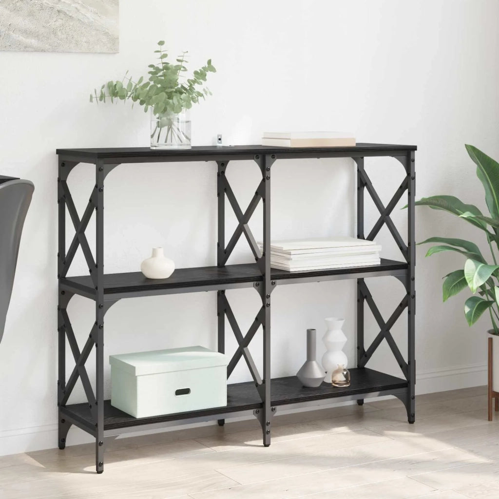 Tavolo consolle Rovere Nero 100 x 28 x 80,5 cm