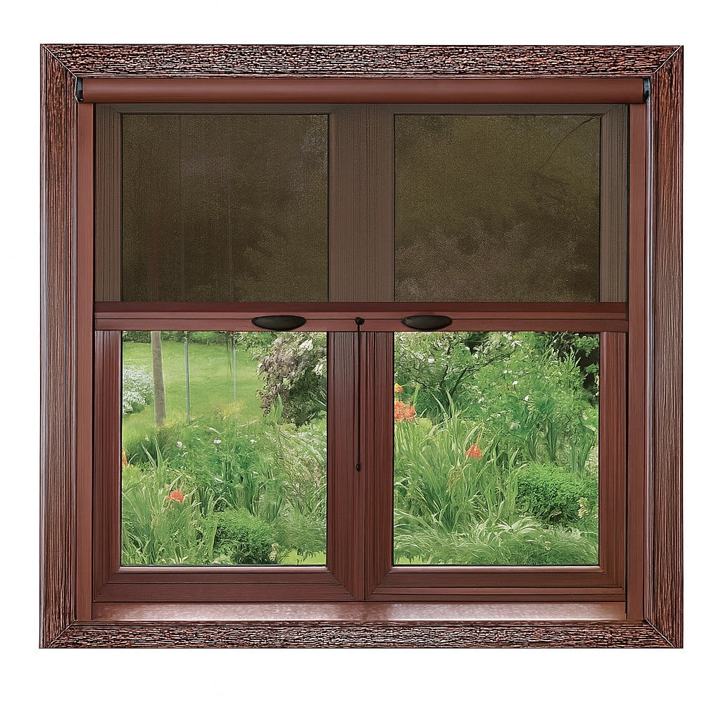 ZANZARIERA IN KIT FINESTRA C/FRENO 100X160 MARRONE