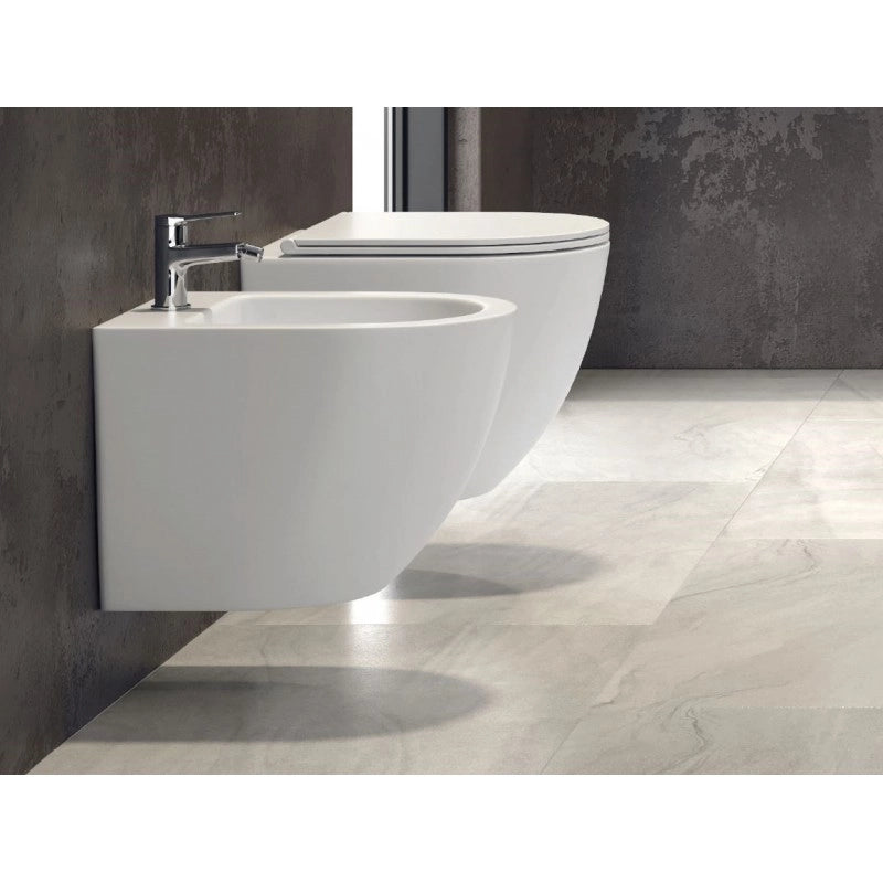 Bidet sospeso bianco MILOS 49,5x32,5x37 cm sospeso