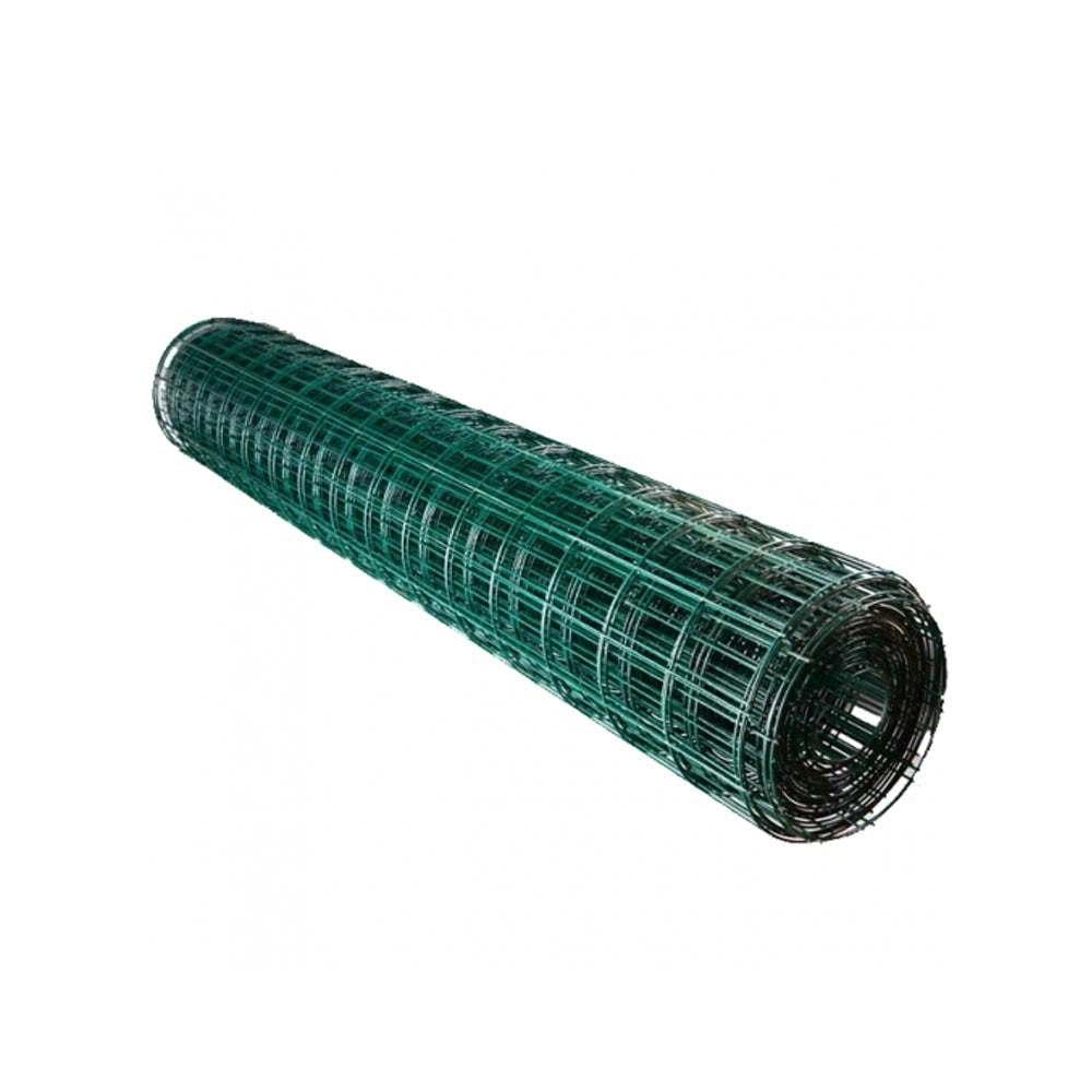 Rete elettrosaldata zincata plastificata maglia mm 100x50 altezza 100 cm rotolo da 25 metri