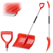 Pala da neve KADAX, grande, robusta per la rimozione della neve, con manico in alluminio.