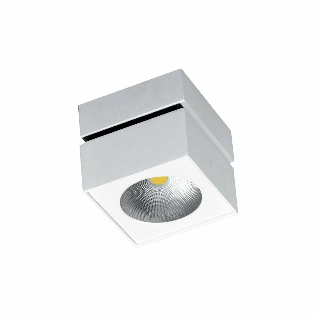 Applique LED Orientabile Rubyc Surface 14W 40° Switch CCT 2700K/3200K/4000K Dimmerabile TRIAC Bianco Opaco - Beneito & Faure