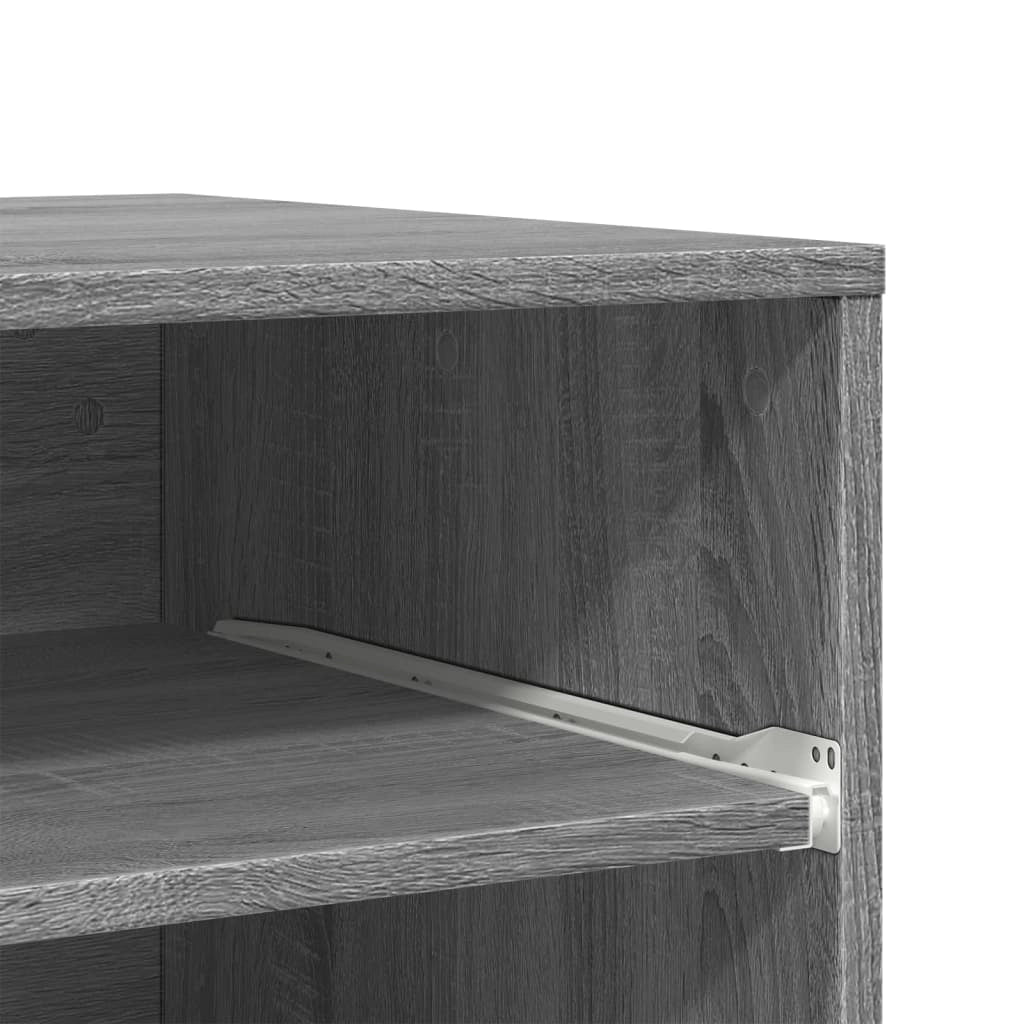 Supporto per stampante scrivania/mobile per ufficio con ruote rovere Sonoma 60 x 48 x 74 cm grigio 02_0044773