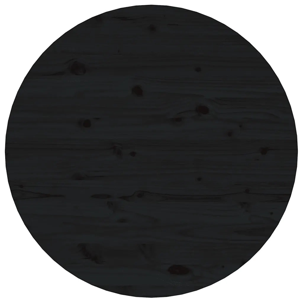 Tavolino da Salotto-Tavolino da soggiorno-Tavolo Nero ? 55x45 cm in Legno Massello di Pino