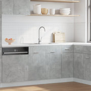 vidaXL Armadio per Lavabo “Lyon” Grigio Cemento 80x46x81,5 cm in