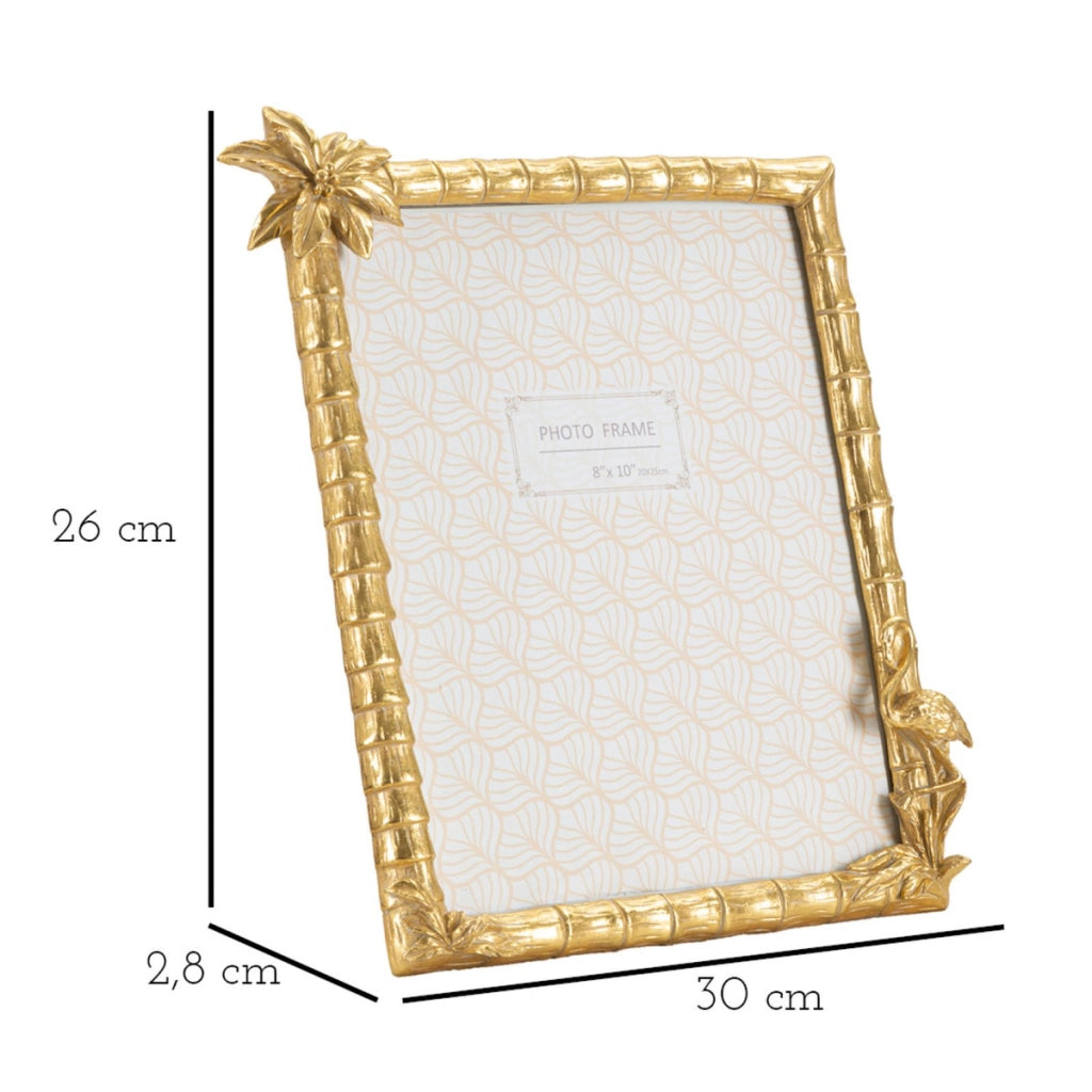 Portafoto Olistic 42, Oro, Poliresina, 30x2,8x26 cm