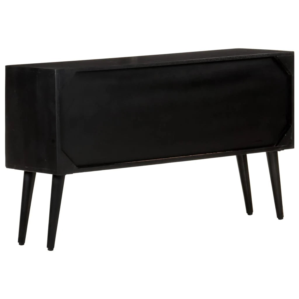 Buffet credenza cassettiera armadio mobile contenitore organizer per cucina soggiorno salotto 110 x 33 x 64 cm legno massello di mango marrone 02_0029514