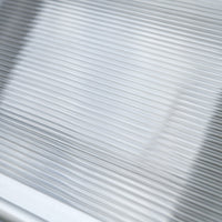 Pensilina Tettoia 110x60x23 cm in Policarbonato e Alluminio Trasparente