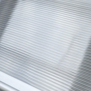 Pensilina Tettoia 110x60x23 cm in Policarbonato e Alluminio Trasparente