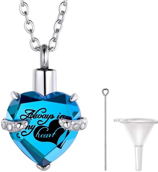 Urnketting Moderno Design - Acciaio Inossidabile 316L - Oro 18K - Gioiello Commemorativo - Adatto Per La Celebrazione - Lunghezza 55 cm + 5 cm