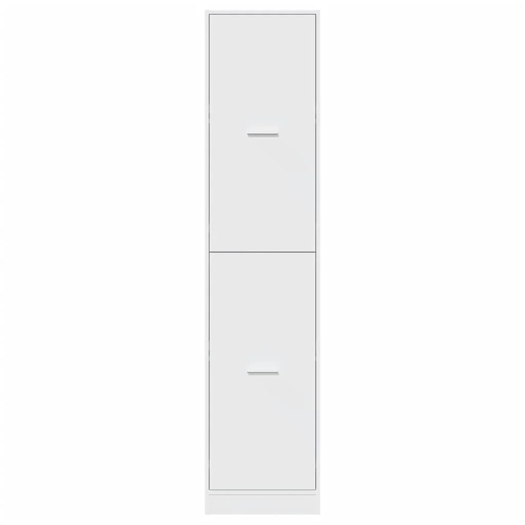 Mobiletto da farmacia bianco di grande capacità 40 x 41 x 174,5 cm in legno composito bianco 02_0055667