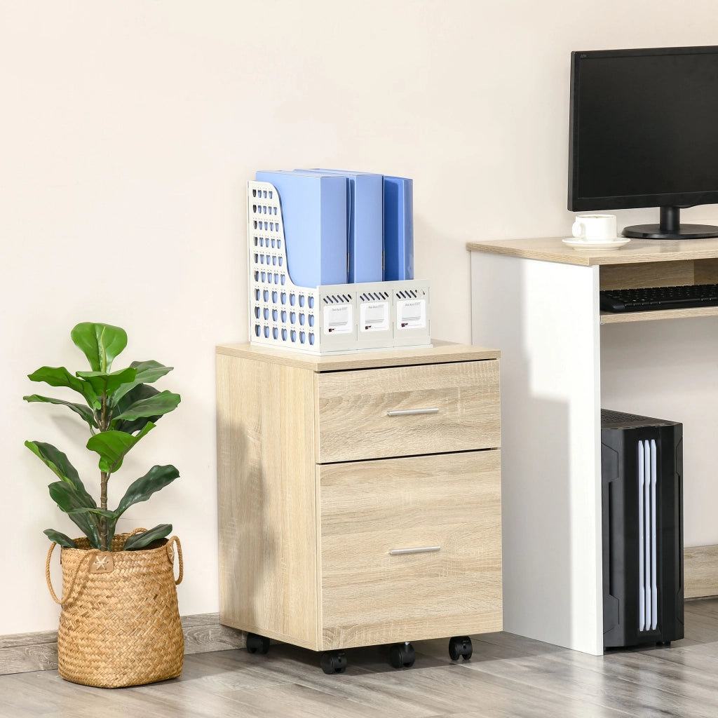 Cassettiera per Ufficio ¨C Zephmum ¨C 39.5x39x58.5 cm Rovere