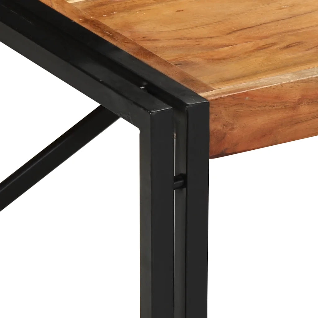 Tavolino Salotto 100x100x35 cm Legno Massello di Acacia 4016669