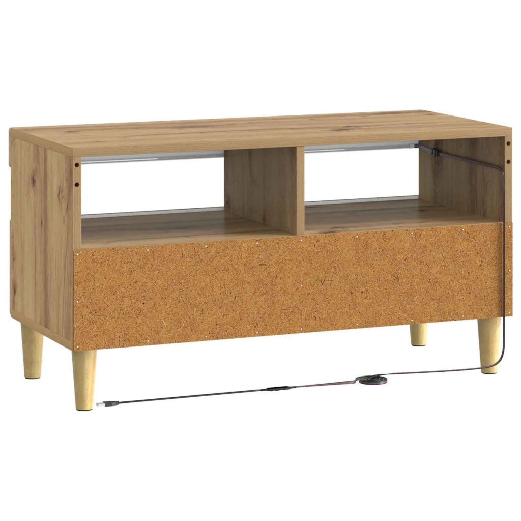Mobile TV LED Rovere Artigianale Legno ingegnerizzato 897224