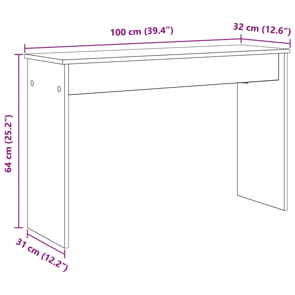 Supporto per Tastiera Grigio Sonoma 100 x 32 x 64 cm CFW5173956