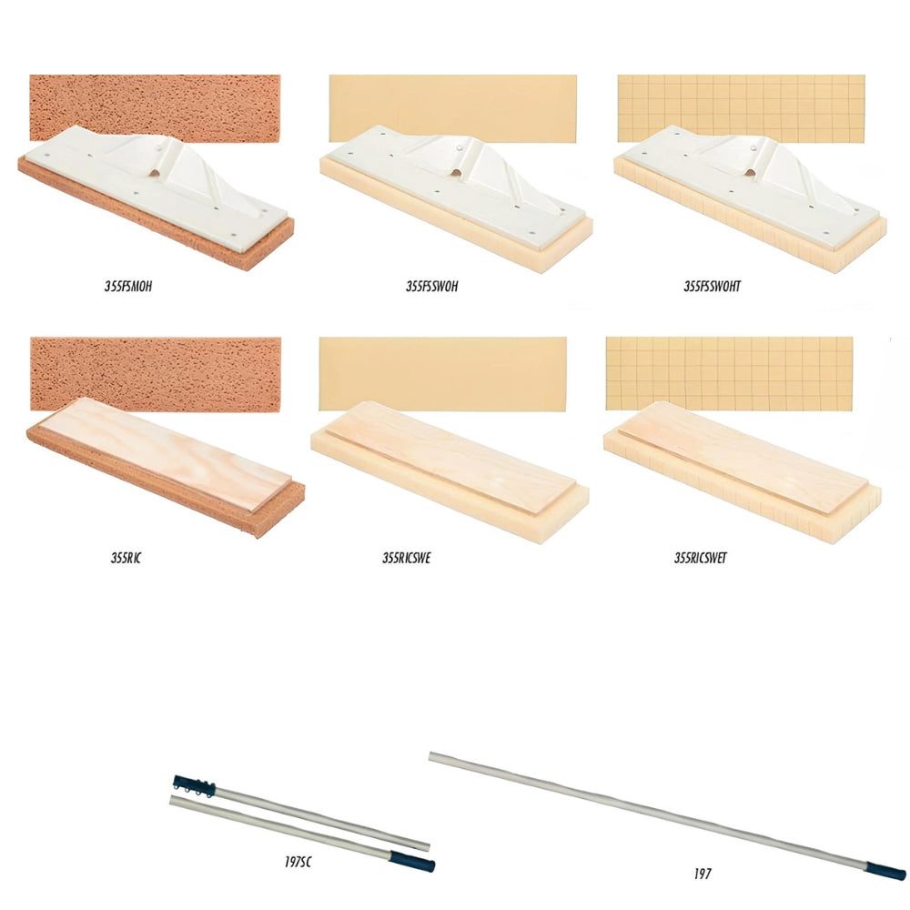 Frattone spugna avana senza manico 13x42 cm pulizia fughe dopo posa