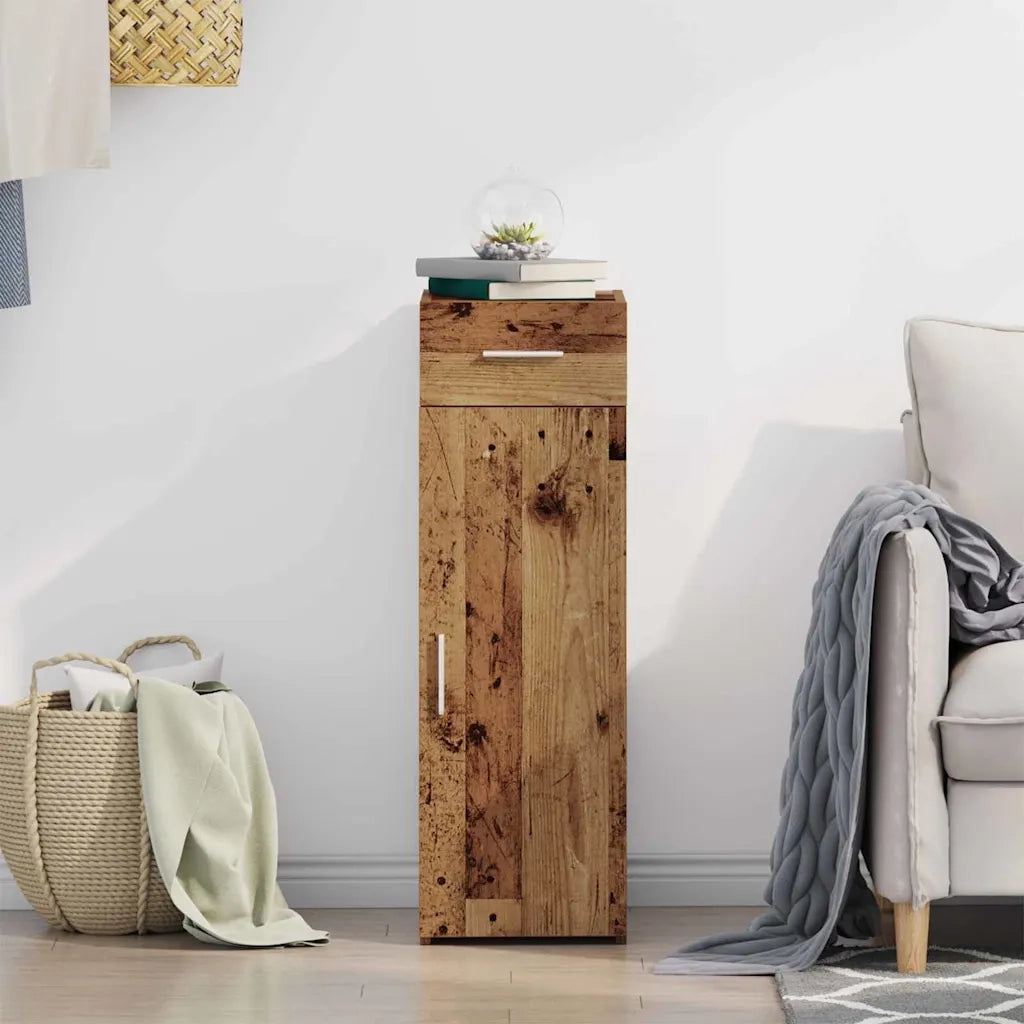 Credenza | Madia | Buffet da pranzo | Armadio da pranzo con cassetto Legno vecchio 30 x 42,5 x 93 cm