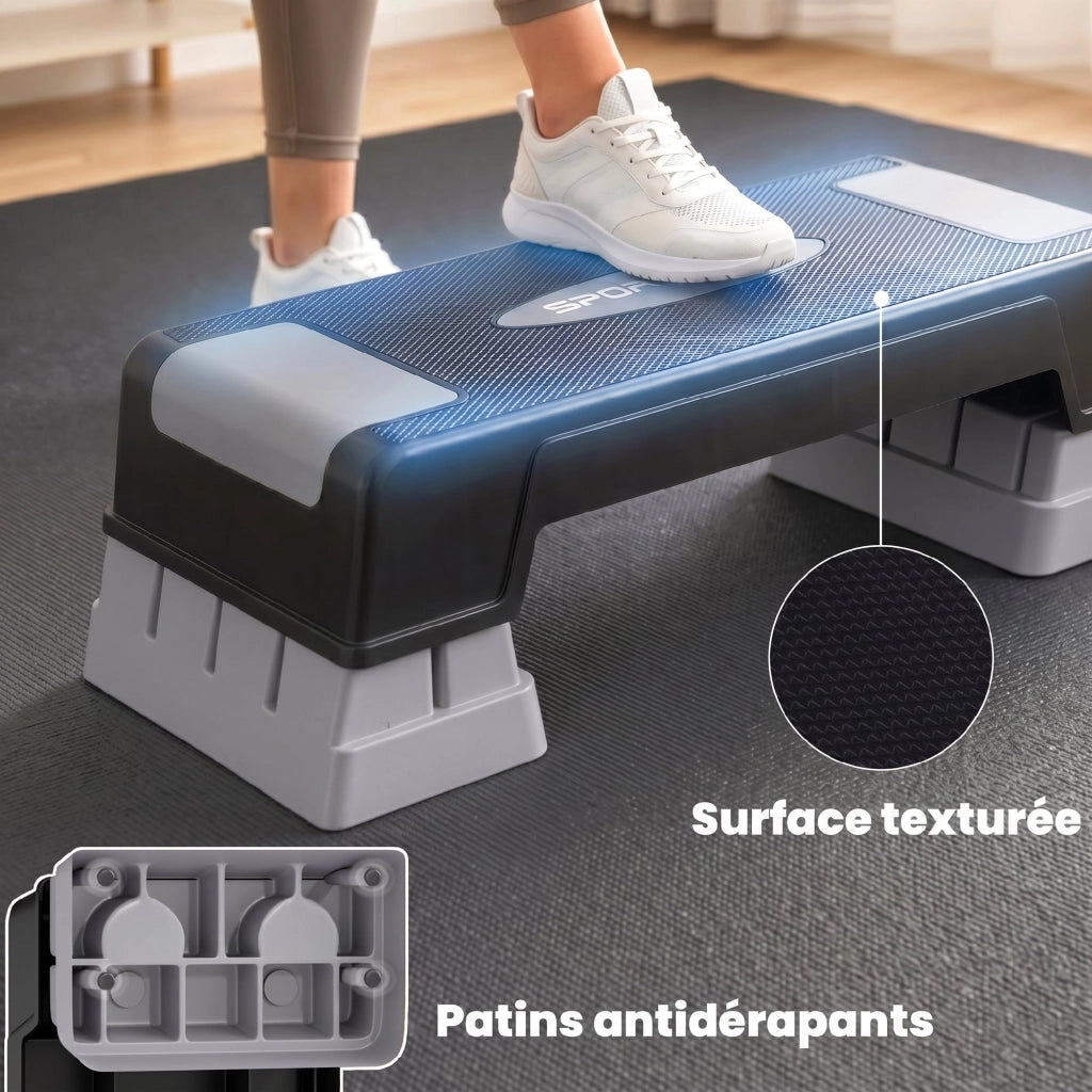 Stepper Fitness Aerobica 3 Livelli ¨C Minimal ¨C Grigio 12/17.5/22.5 cm