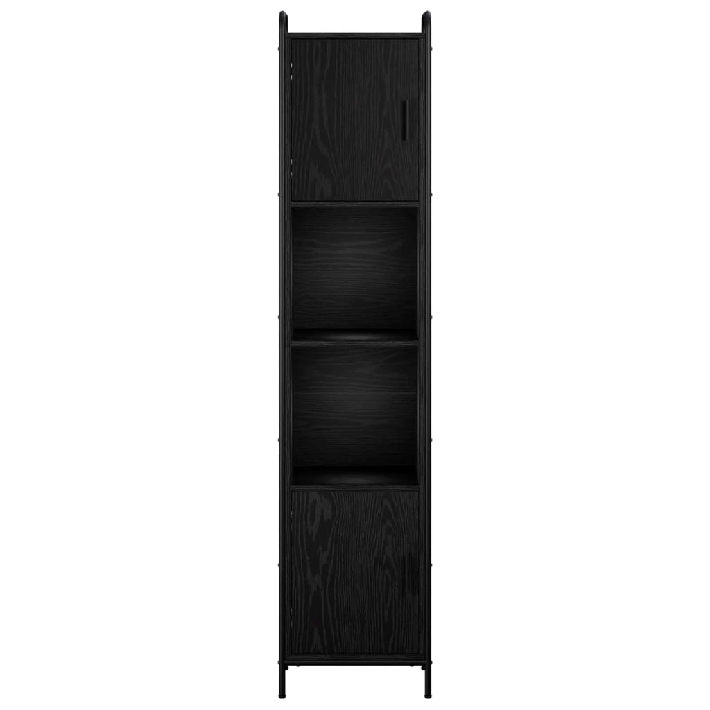 Mobile da Bagno Rovere Nero 46 x 36 x 181 cm 8014028