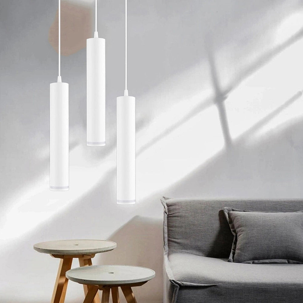 Trade Shop - Lampadario A Sospensione Da Soffitto Forma Cilindrica Lampada Pendente Attacco Gu10 Sp-01 -