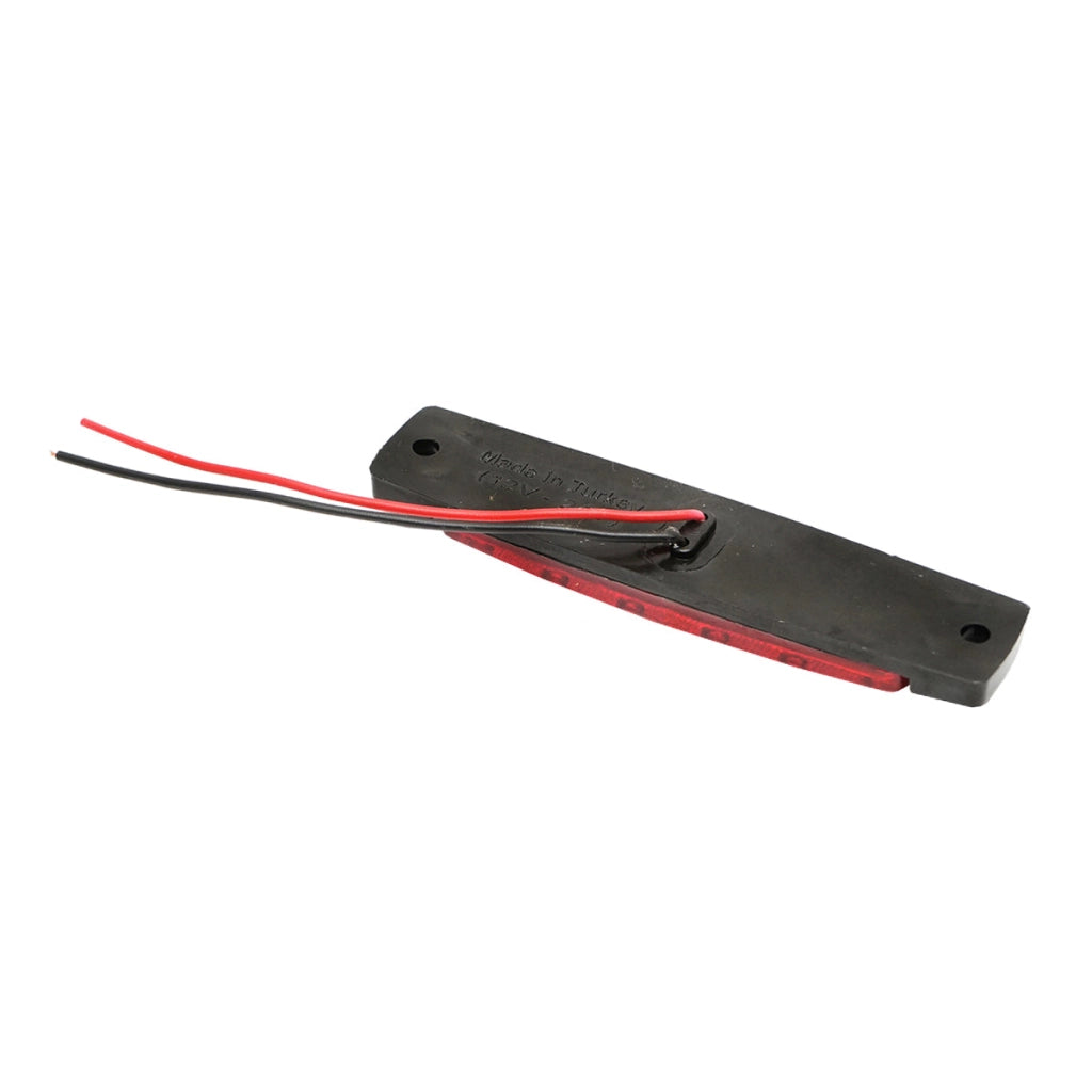 Lampada laterale  con LED rossa, 12V/24V, Breckner Germany