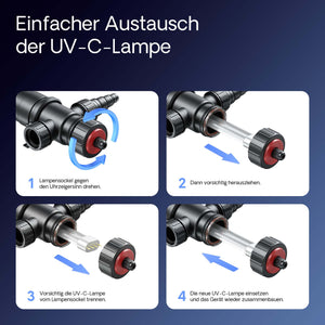 CUV-136 Chiarificatore UV per laghetto Sterilizzatore con lampada 36W