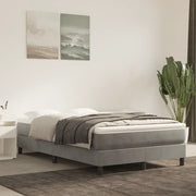 Materasso a Molle-Materasso per letto Grigio Chiaro 120x220x20 cm in Velluto