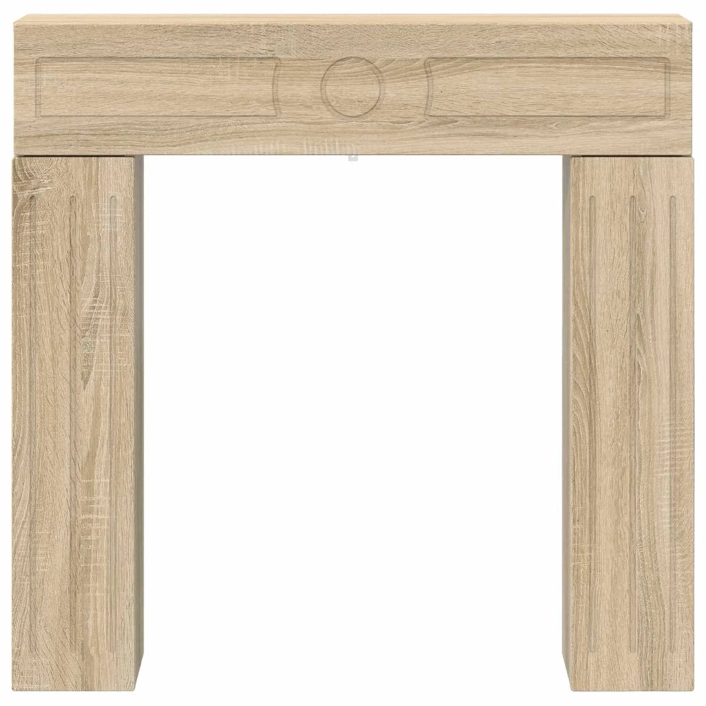 Cornice per camino Rovere Sonoma 102 x 18 x 100,5 cm 8006608