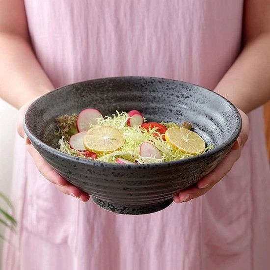 Ceramica grande a forma di ciotola per zuppa, insalata e cereali - 23 cm