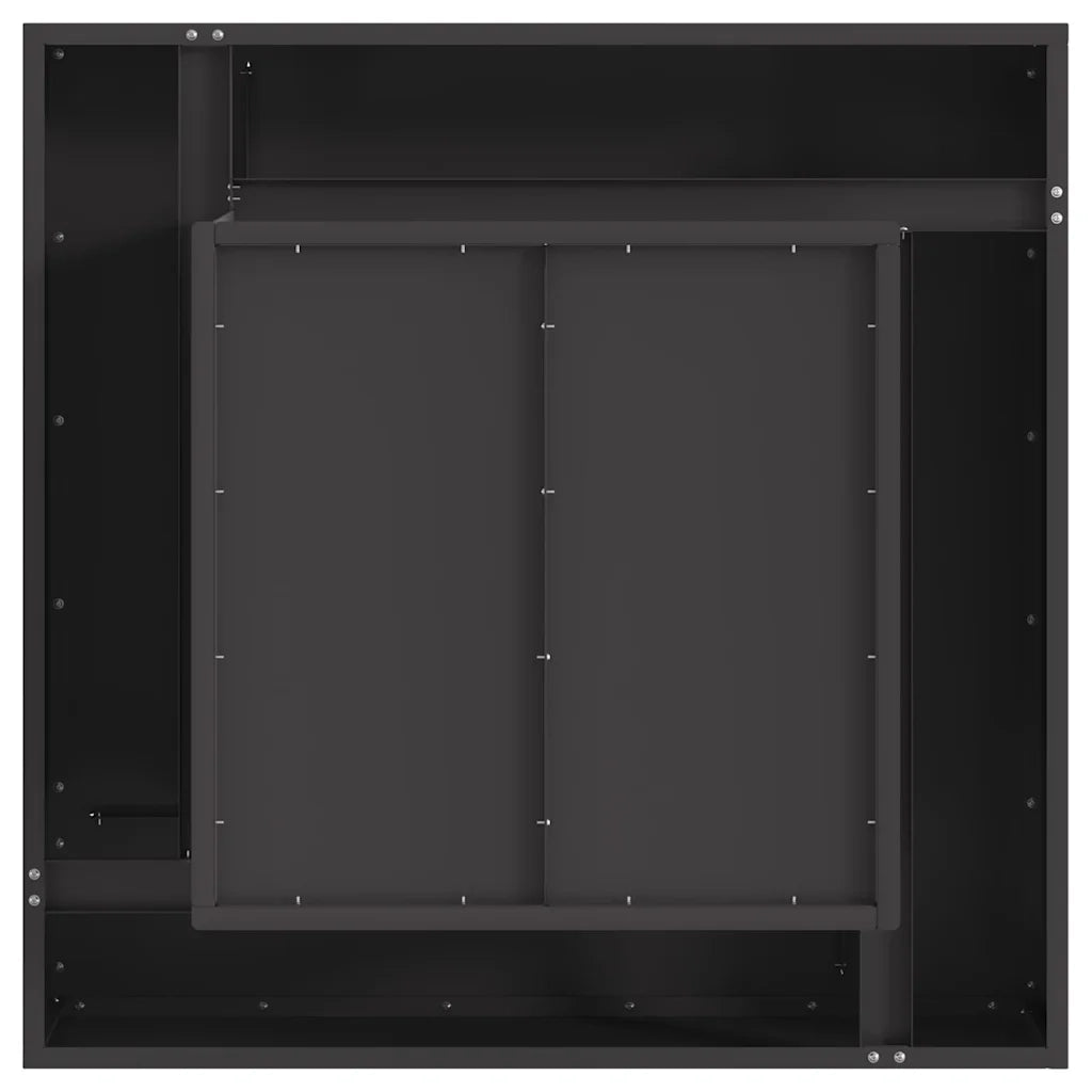 Focolare Nero 80 x 80 x 40 cm Acciaio CFW8754259
