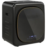 Asciugatrice con Disinfezione UV, Design Compatto, Capacità 4 kg, Acciaio Inossidabile, Nero