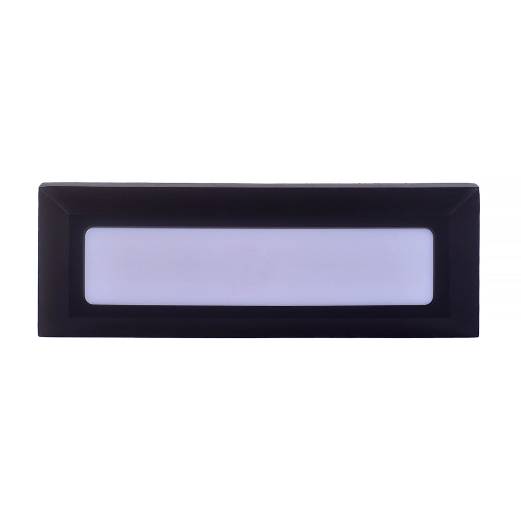 SEGNAPASSO LED A PARETE 5W NERO CON CCT SWITCH 3 TEMPERATURE COLORE IP65 - EFFICIENZA ENERGETICA E DESIGN MODERNO PER INTERNI ED ESTERNI