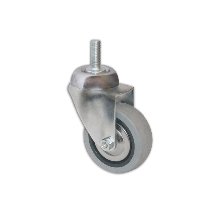 Ruota piroettante in gomma Ã˜ 100 mm. con perno