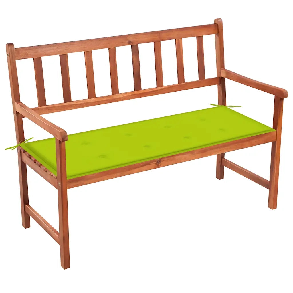 Panca da Giardino con Cuscino 120 cm in Massello di Acacia cod mxl 45890