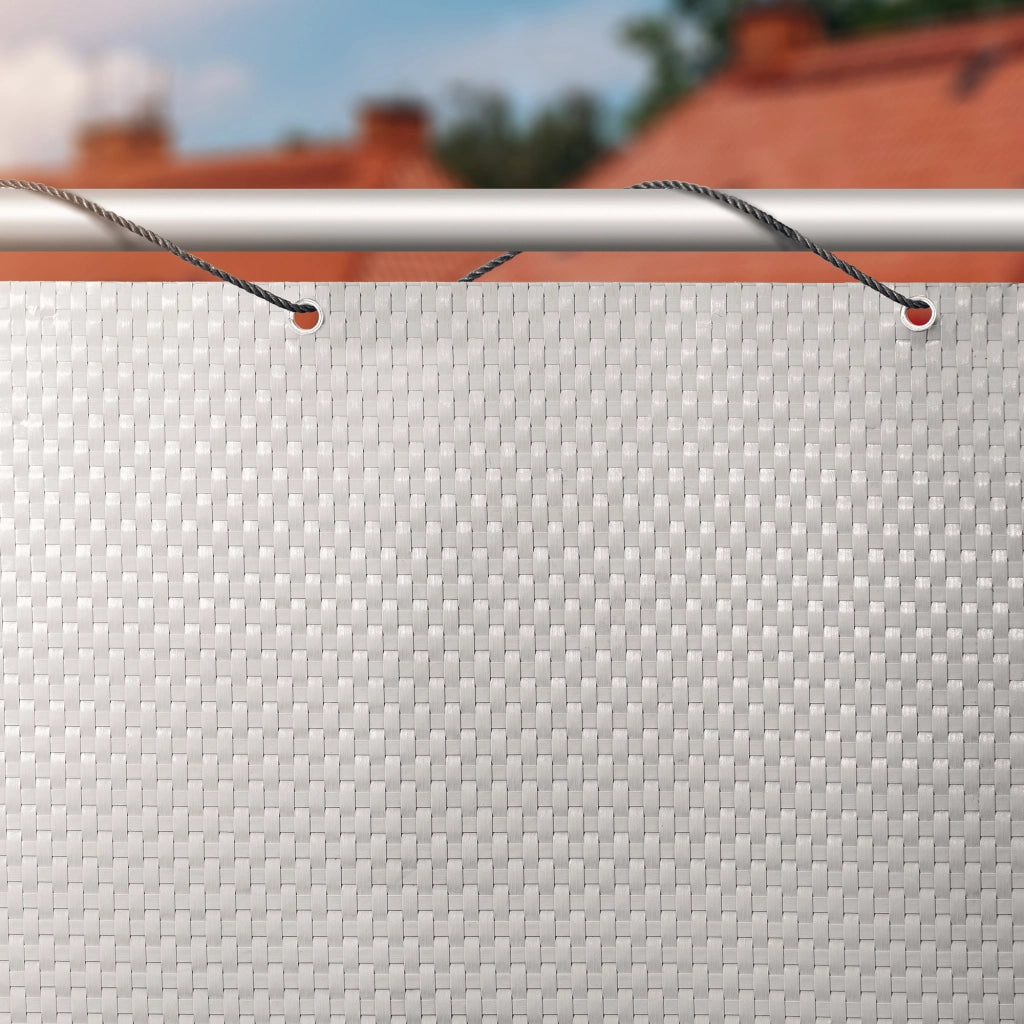 Telo di copertura per balcone in tecnorattan KADAX 1x3M Grigio chiaro Tappetino premium per balcone e terrazzo