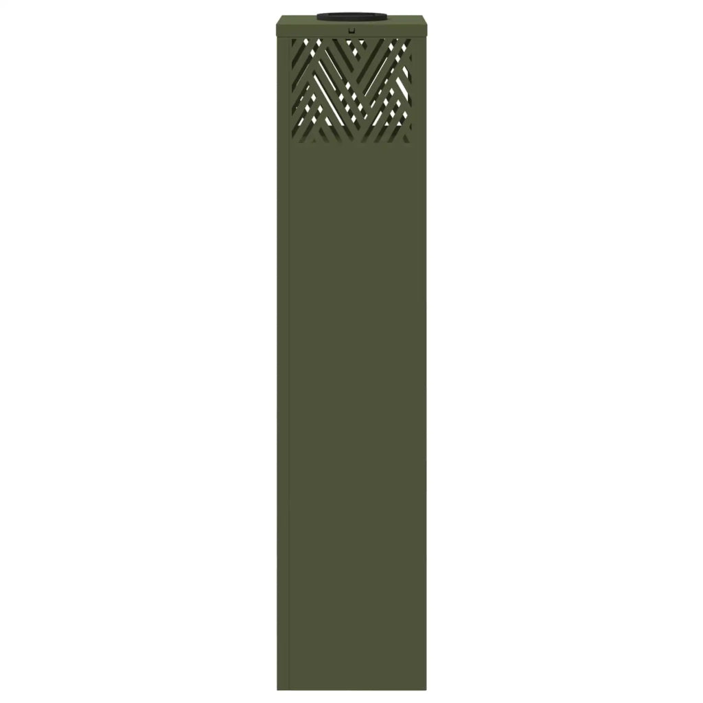 Faro LED solare per sentieri 2 pz Verde oliva CFW7870467