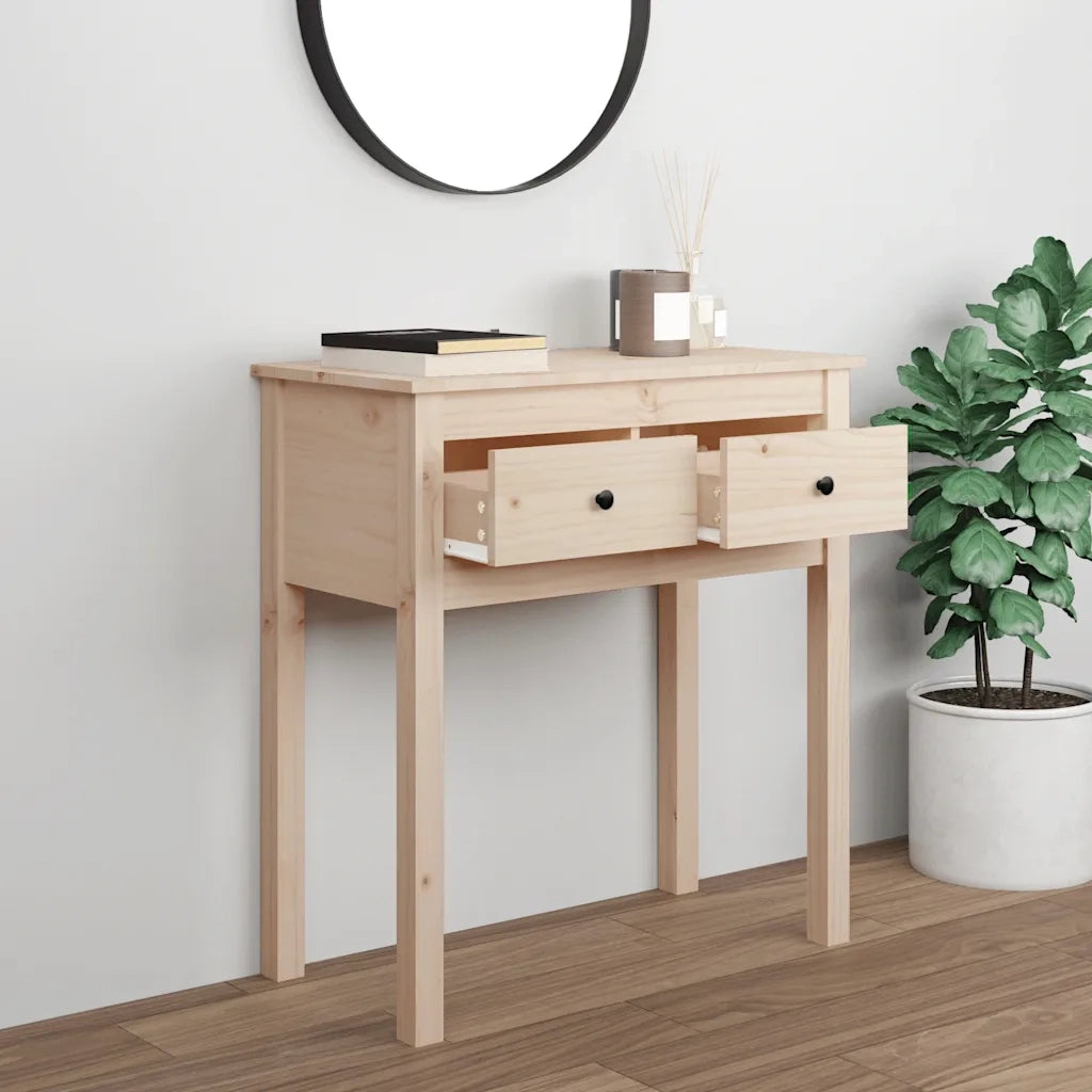 Tavolo Consolle | Tavolo d'Ingresso 70x35x75 cm in Legno Massello di Pino