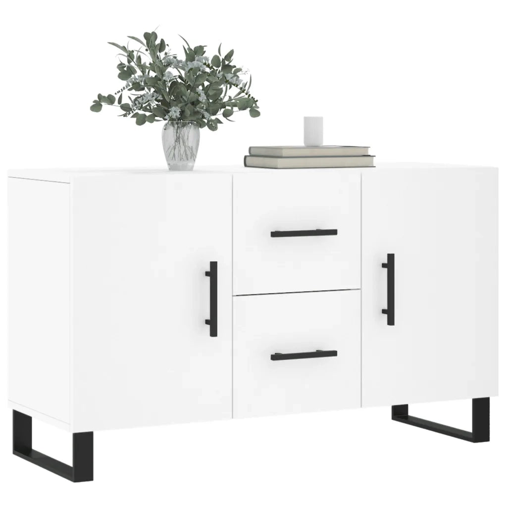 Credenza | Madia | Buffet da pranzo | Armadio da pranzo Bianca 100x36x60 cm in Legno Multistrato