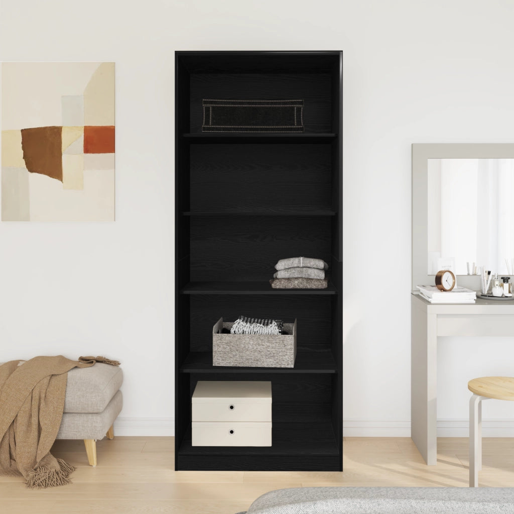 Armadio Rovere Nero Set di 2 Rovere Nero Truciolare
