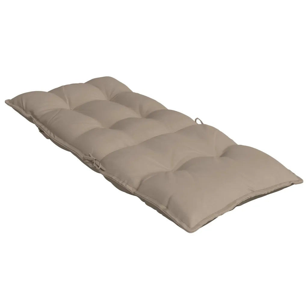 Cuscini per Sedia con Schienale Alto 6pz Tortora Tessuto Oxford