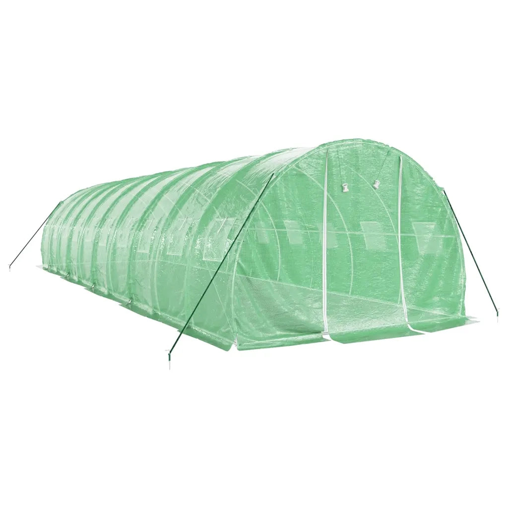 Serra con Telaio in Acciaio Verde 30 mÂ² 10x3x2 m