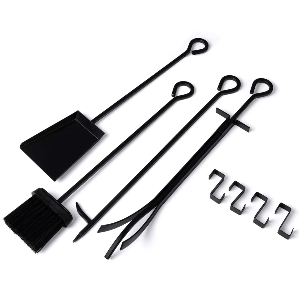 IDMarket - Portatronchi verticale in acciaio nero con accessori e 1 ripiano H.112 CM