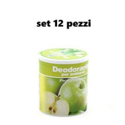 Trade Shop - Set 12 Deodoranti Barattolo Profumo Ambiente Assorbi Odori Fragranza Mela -