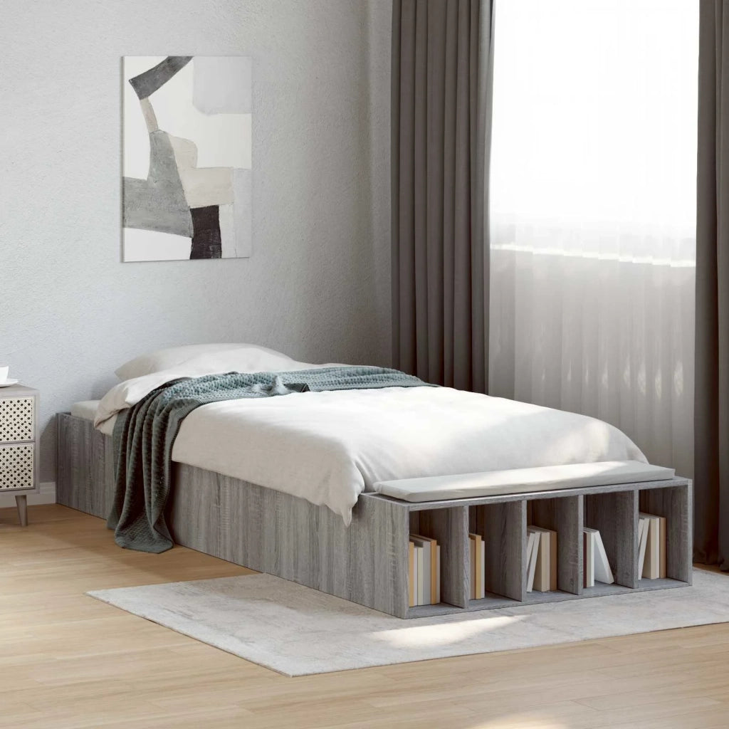 Telaio del letto con storage Sonoma grigio 80 x 200 cm 3429561