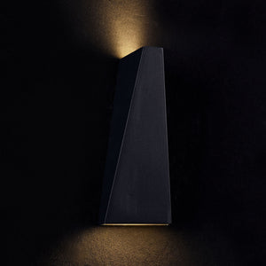 Lampada da parete Outdoor in Metallo Times Square Nero