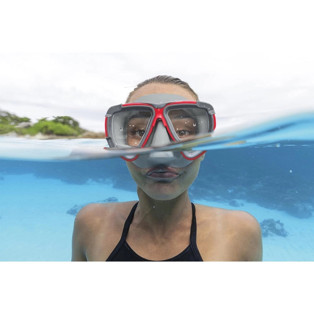 Trade Shop - Maschera Subacquea Blackstripe 14+anni Per Piscina Mare 3 Colori Assortiti 22052 -
