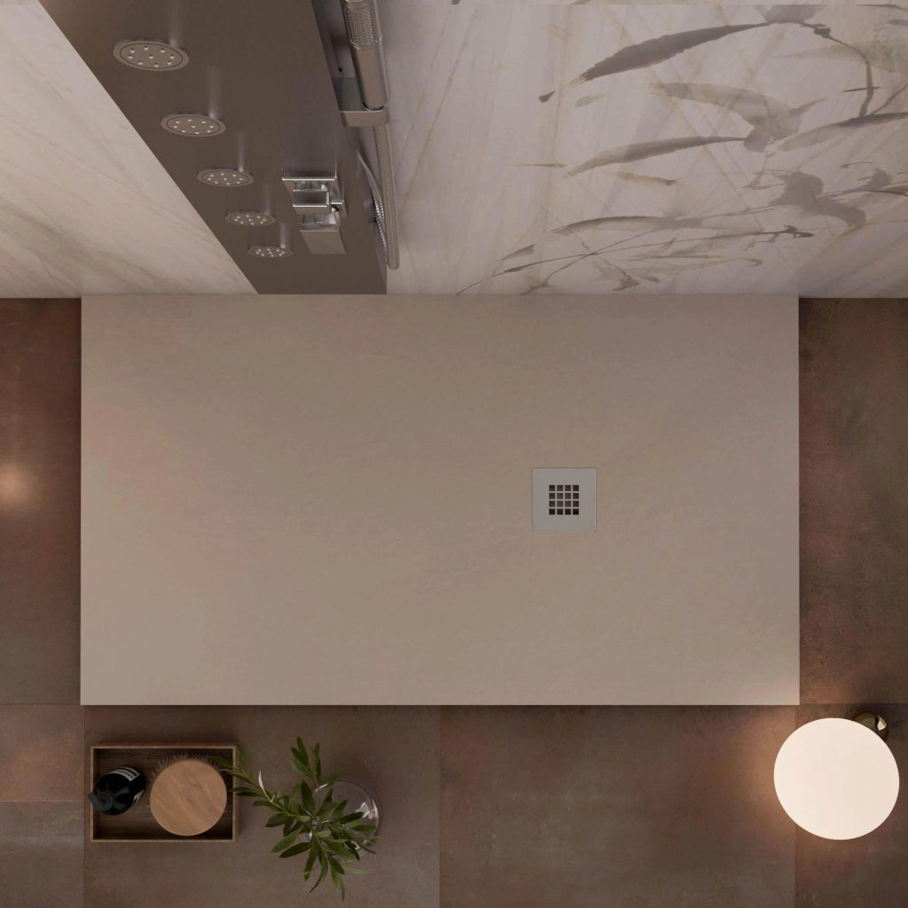 Piatto Doccia 100x100 cm in Pietra Bonussi Everest Moka